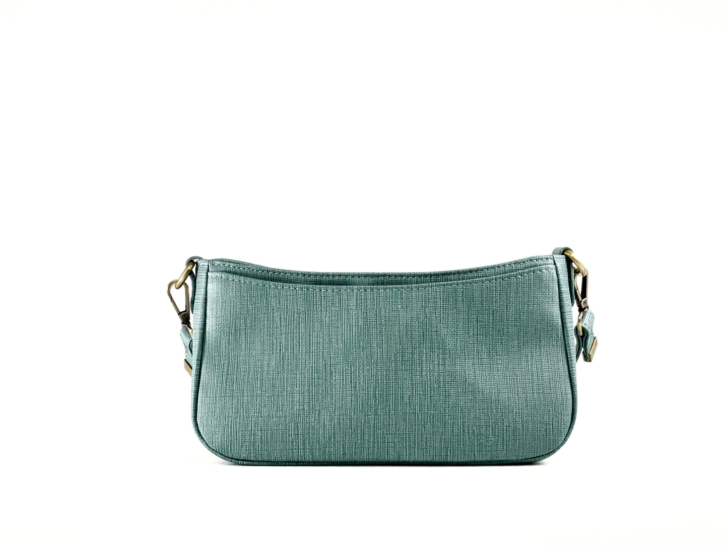 Small muted aqua shoulder or crossbody bag