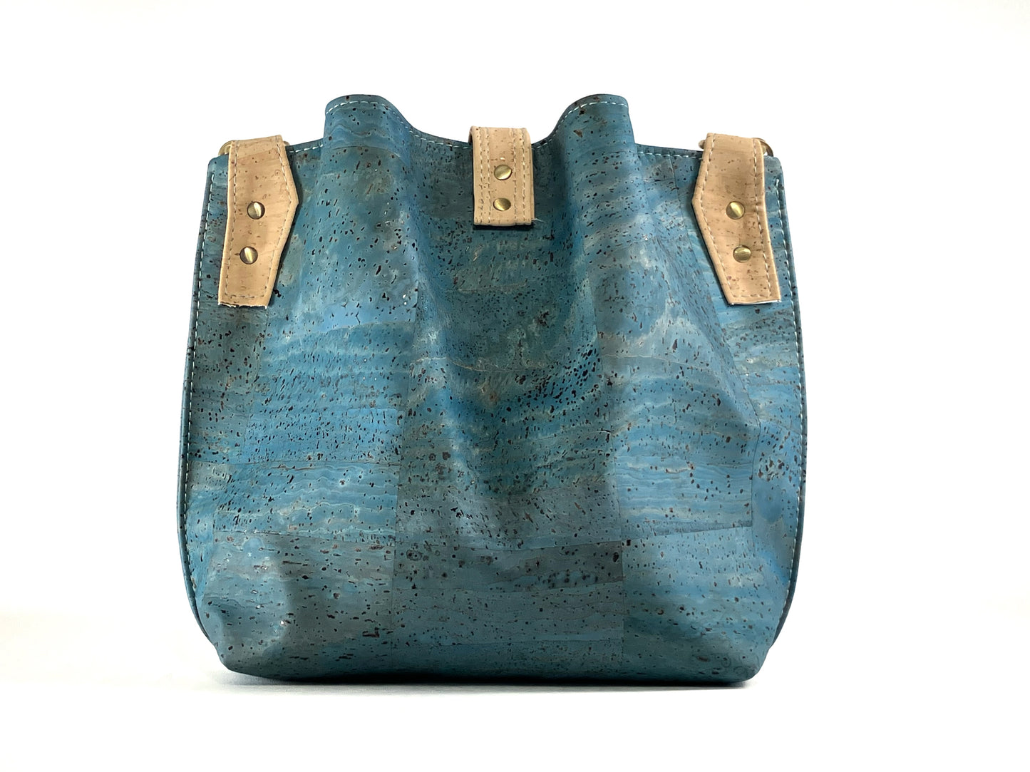 Slouchy Cork Shoulder Bag with Octopus Lining
