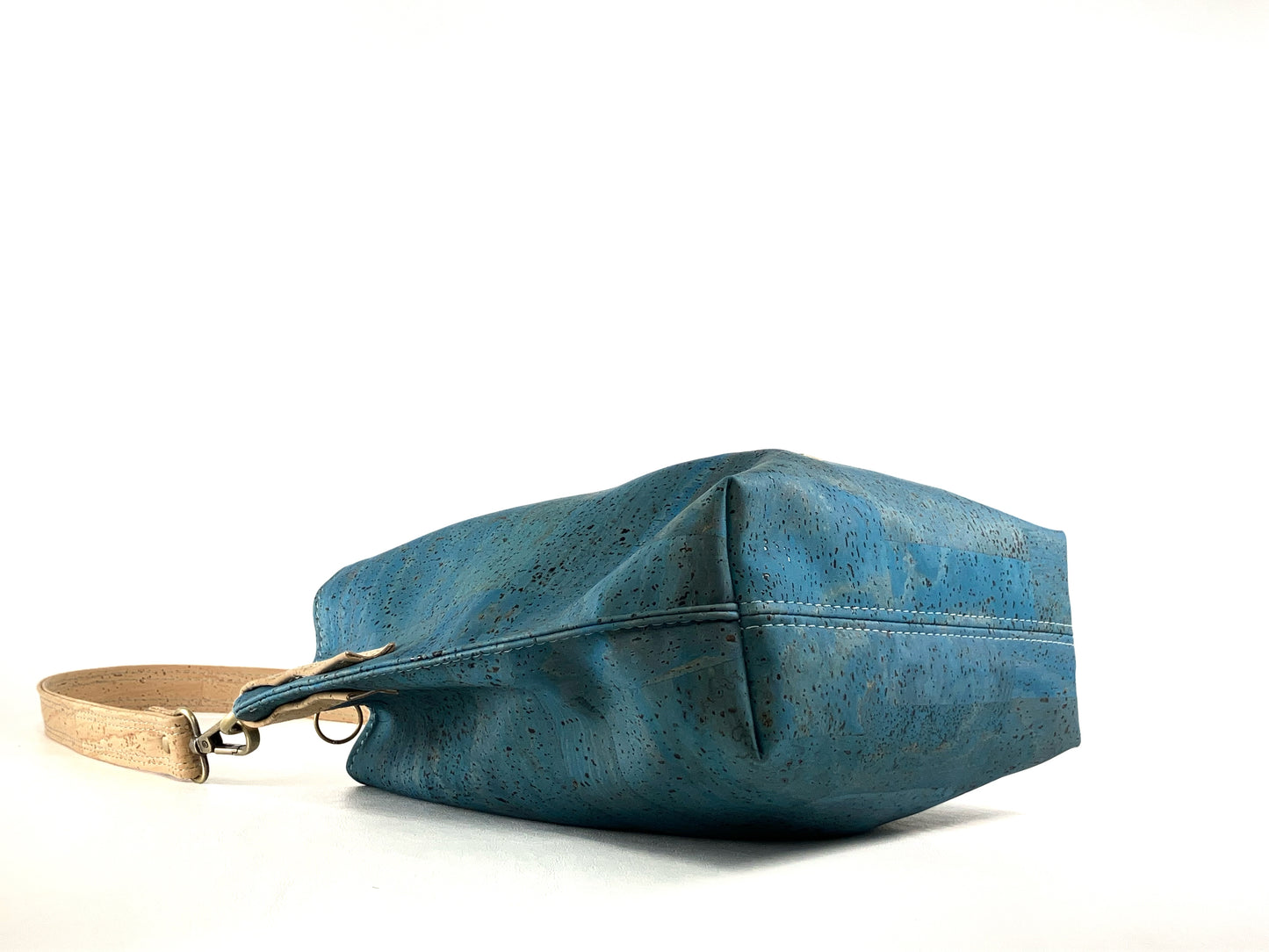 Slouchy Cork Shoulder Bag with Octopus Lining