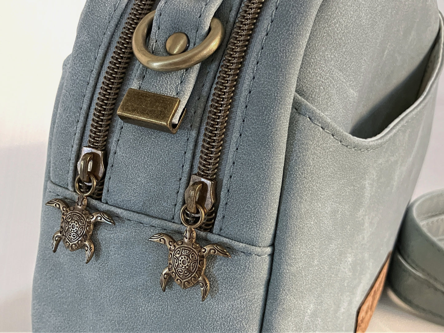 Seasalt Blue Mini Bowler Bag Crossbody