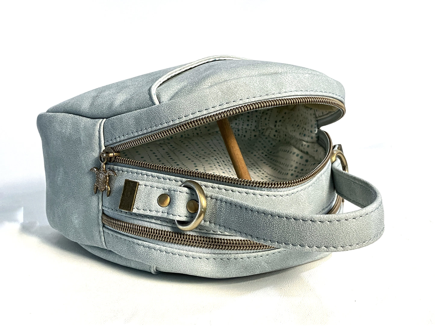 Seasalt Blue Mini Bowler Bag Crossbody