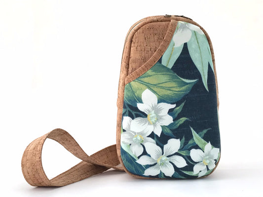 Small Sling Bag with Tropical Print