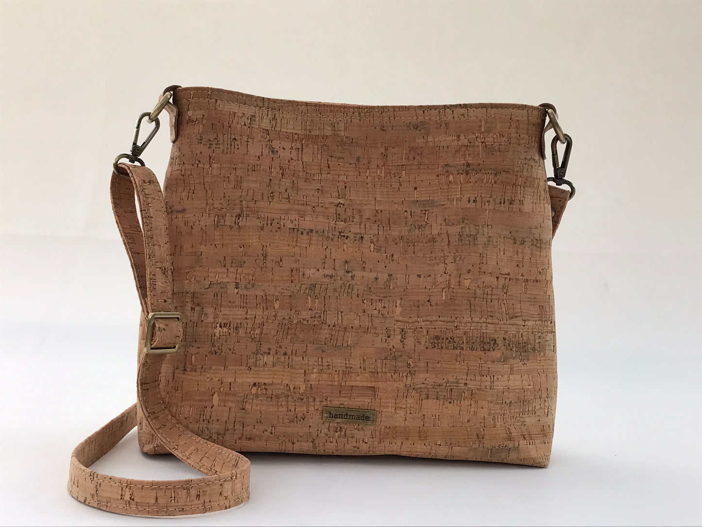 Medium Cork Crossbody with Big Front Pockets