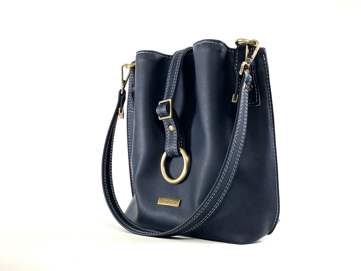 Slouchy Navy Shoulder Bag – Jellyfish Interior