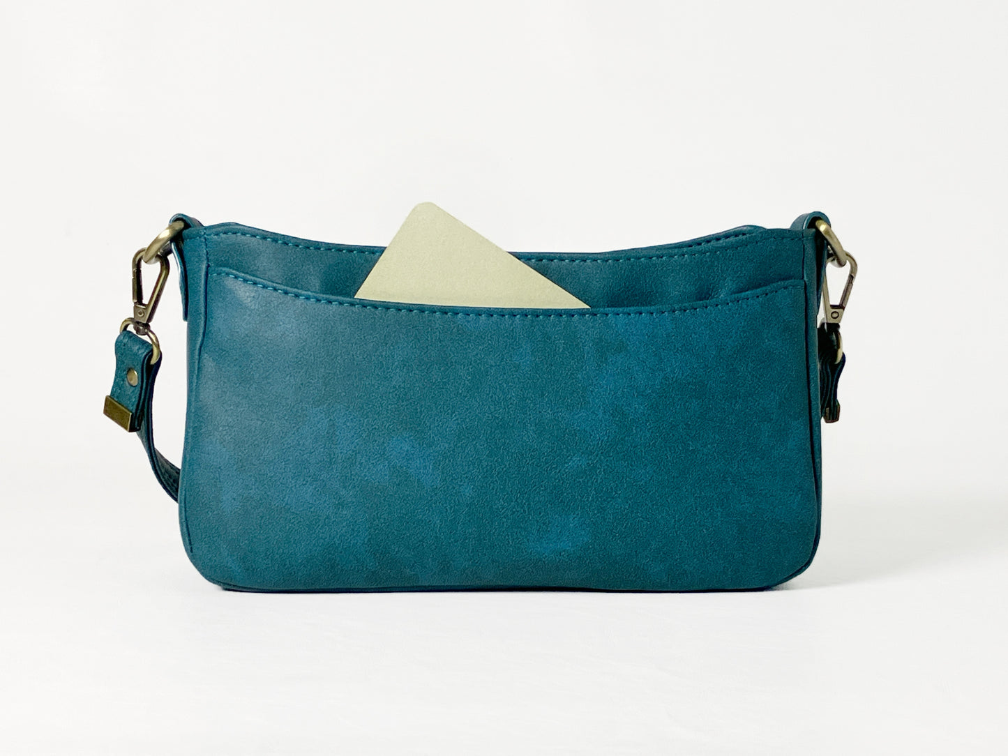 Small Crossbody / Shoulder Bag in Deep Neutral Teal