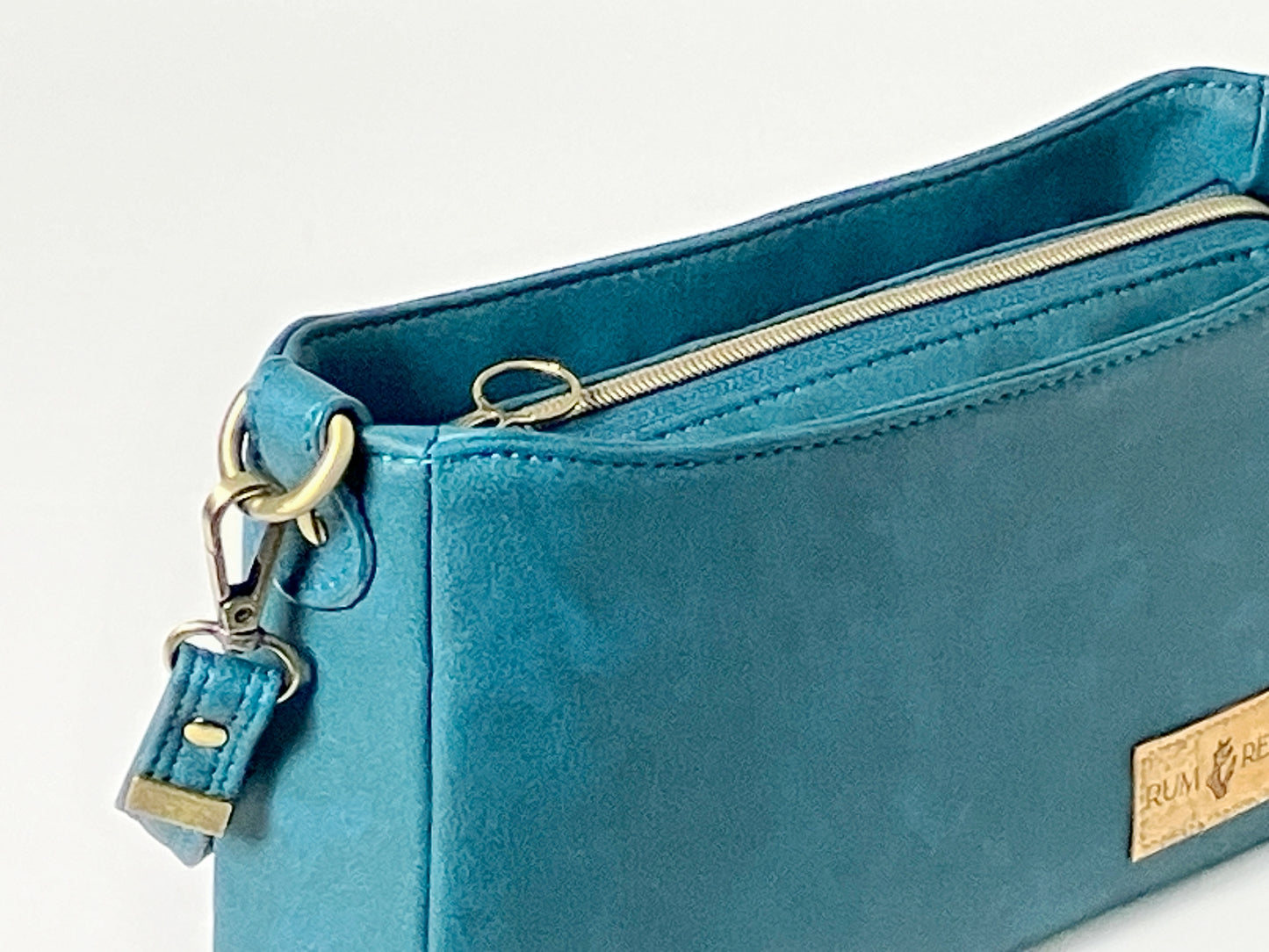 Small Crossbody / Shoulder Bag in Deep Neutral Teal