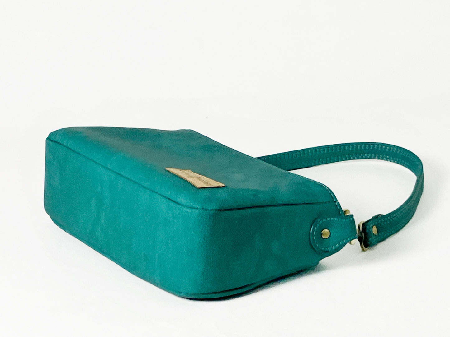 Small Crossbody / Shoulder Bag – Seaspray Teal – Octopus Lining