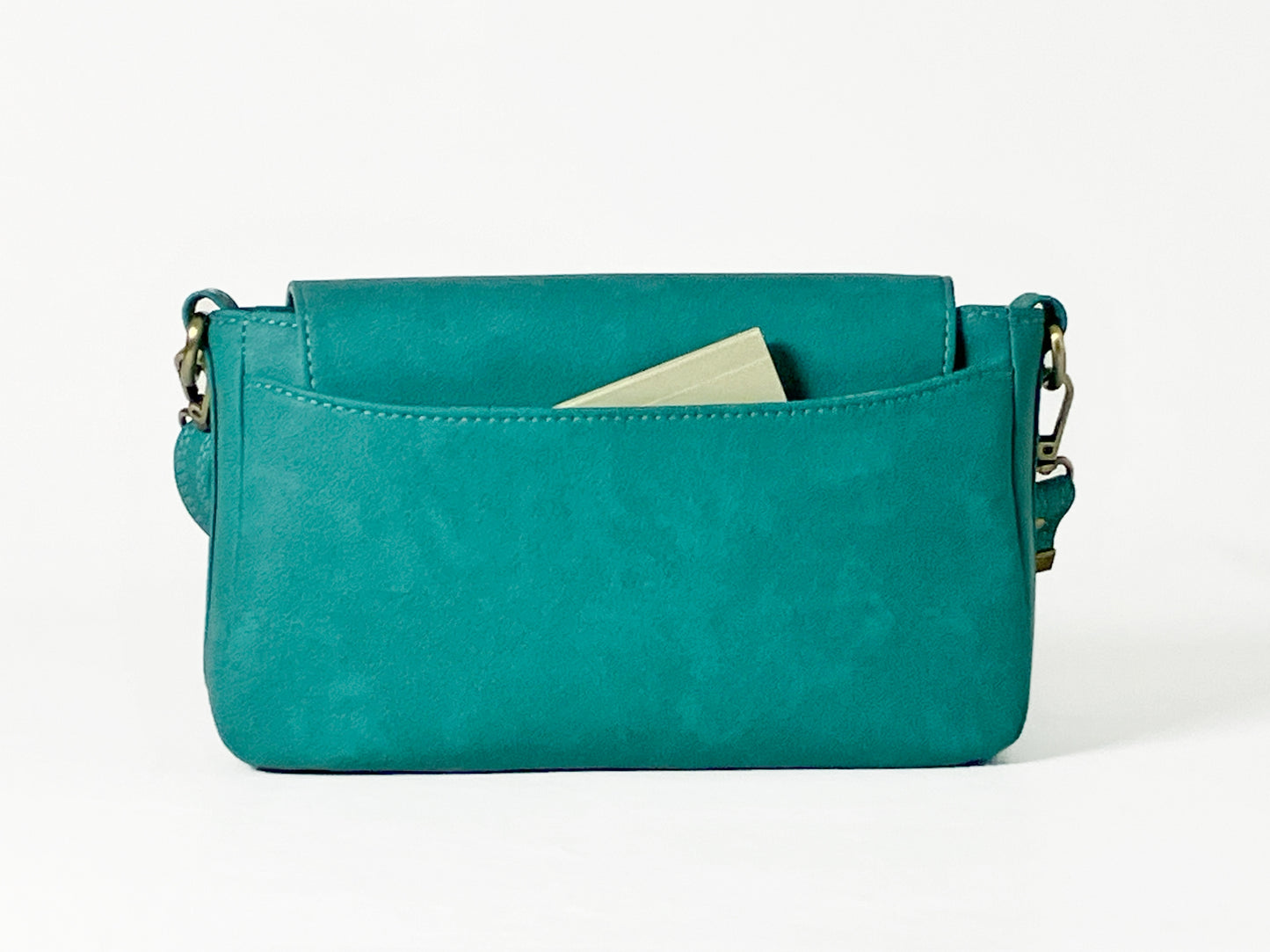 Seaspray Teal Messenger Crossbody – Octopus Lining