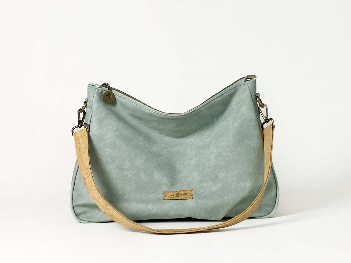 Slouchy Shoulder Bag - Sea Salt Faux Suede