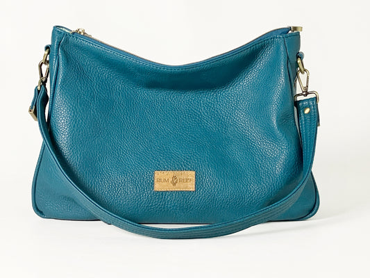 Slouchy Shoulder Bag - Peacock Teal