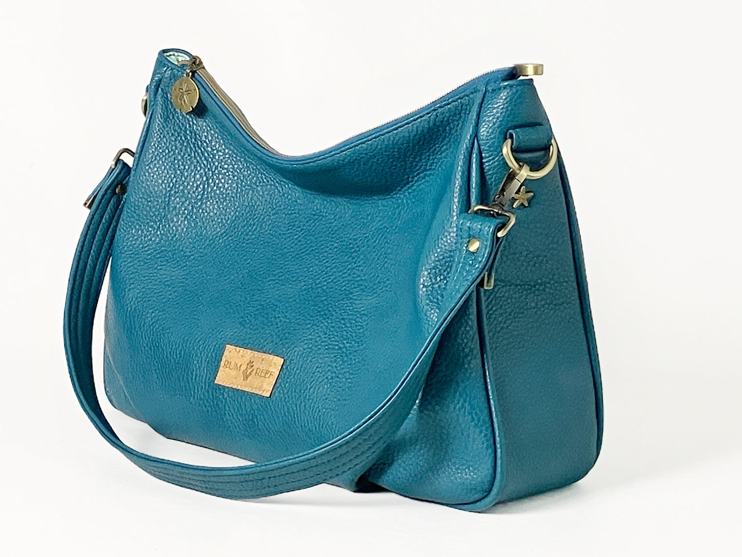 Slouchy Shoulder Bag - Peacock Teal