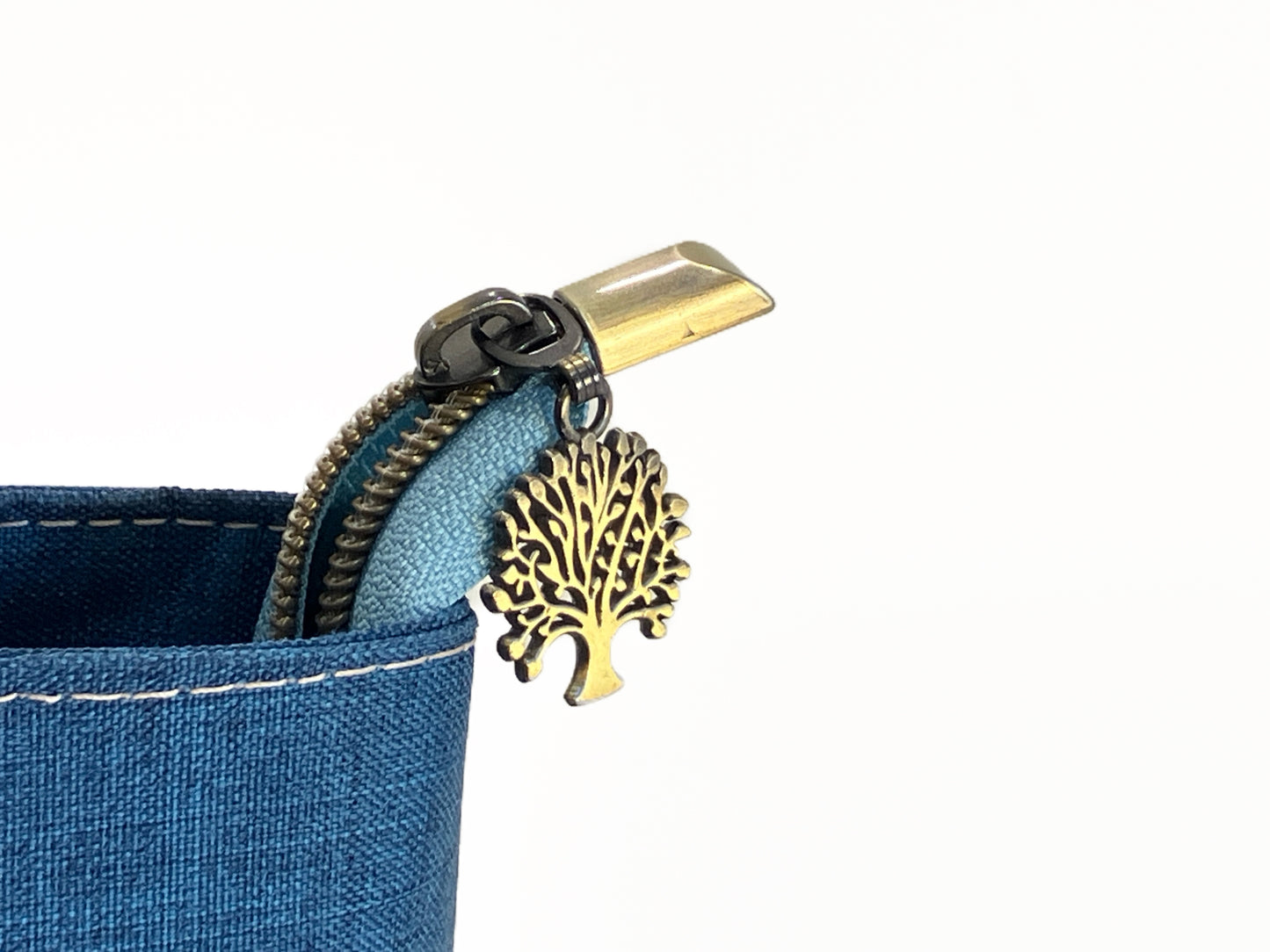 Navy and Natural Cork Handbag