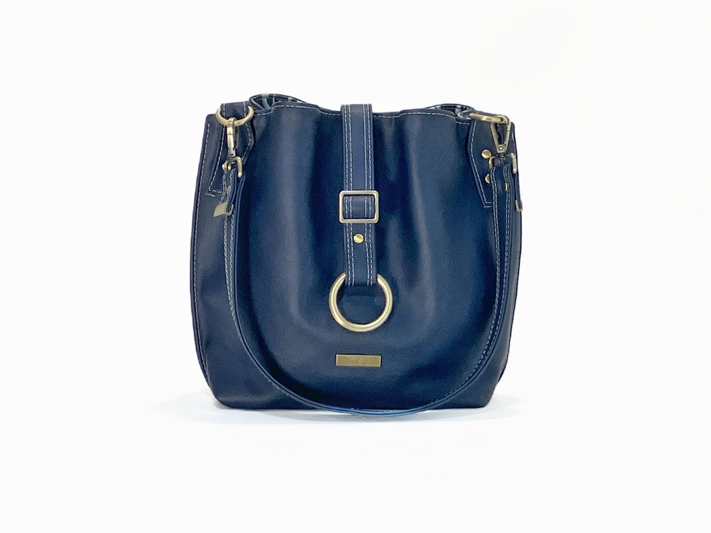 Slouchy Navy Shoulder Bag – Jellyfish Interior