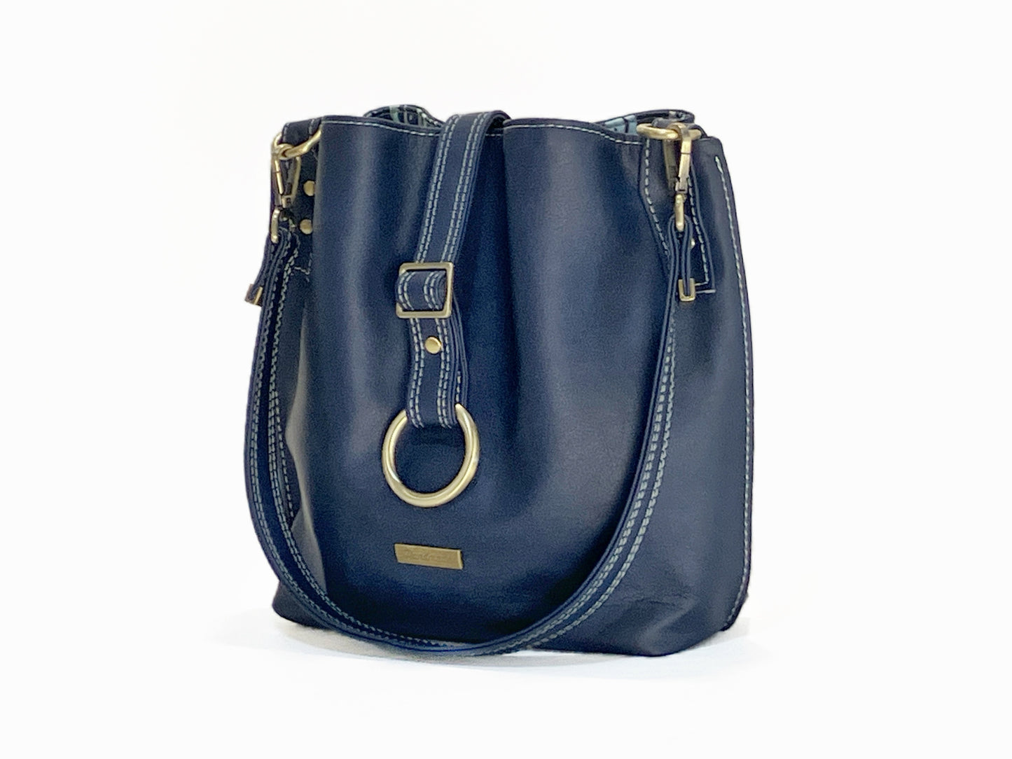 Slouchy Navy Shoulder Bag – Jellyfish Interior
